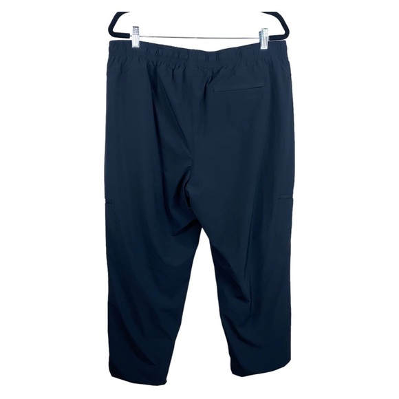 Talbots Women’s Athleisure Black Pull-On Lightweight Red Plaid Lined Pants Sz XL - Picture 5 of 11